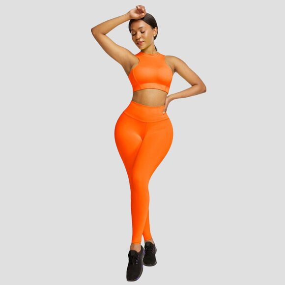 Two piece Sports Top and Legging Activewear Set - Picture 1 of 8